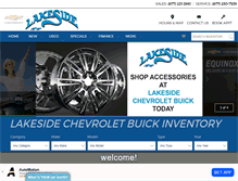 Tablet Screenshot of lakesidechevybuick.com